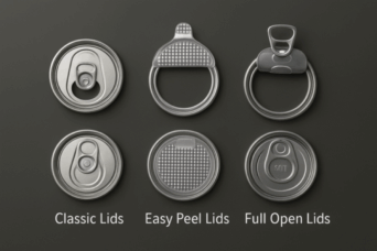 Full Opening Aluminium Lids (100% Recyclable)
