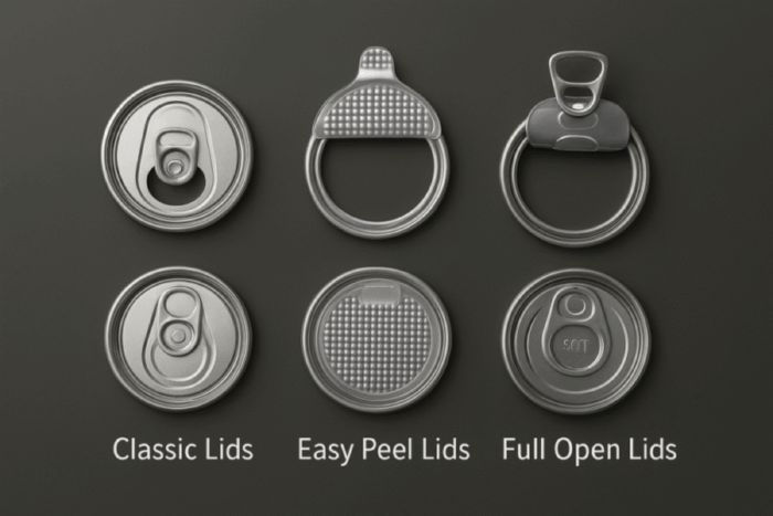 Easy Peel Aluminium Lids (100% Recyclable)
