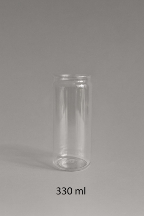 330ml fully transparent PET Cups (100% Recyclable)