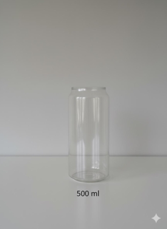 500ml fully transparent PET Cups (100% Recyclable)